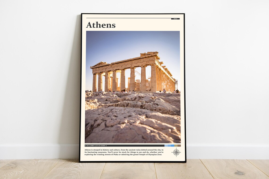 Travel Photography Athens Print Athens Wall Art Athens Poster Athens Photo Athens Poster Print Athens Decor Greece Wall Art