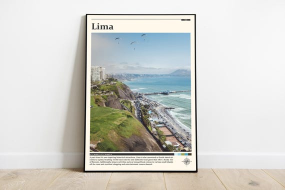 Travel Photography Lima Print Lima Wall Art Lima Poster Lima Photo Lima Poster Print Lima Wall Decor South America Peru
