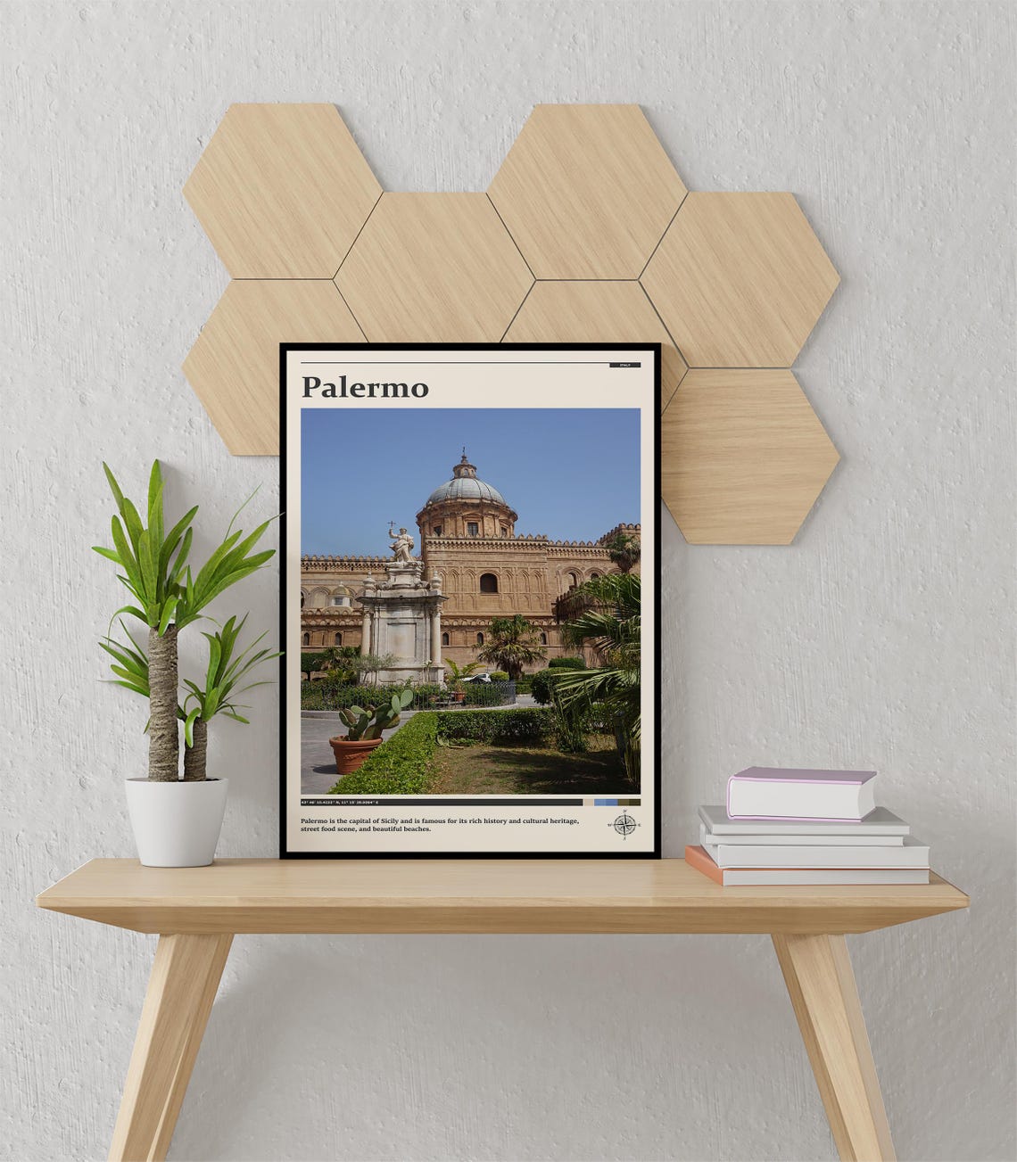 Palermo Sicily Cathedral Dome And Garden Travel Photography Poster - Image 3