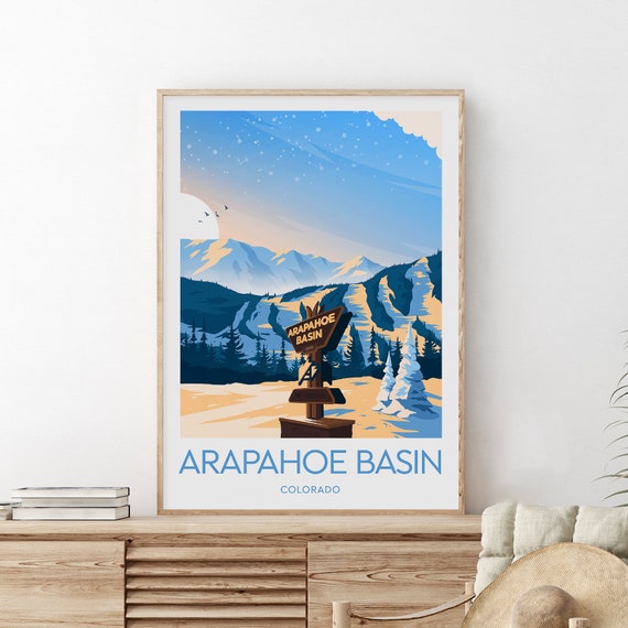 Arapahoe Basin Ski Print Colorado Arapahoe Basin Poster Wedding Gift Birthday