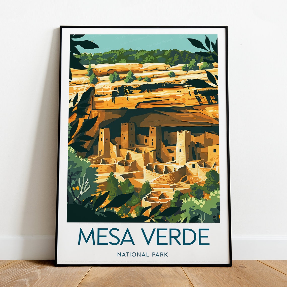 Mesa Verde National Park Cliff Dwellings Canyon Panorama Poster