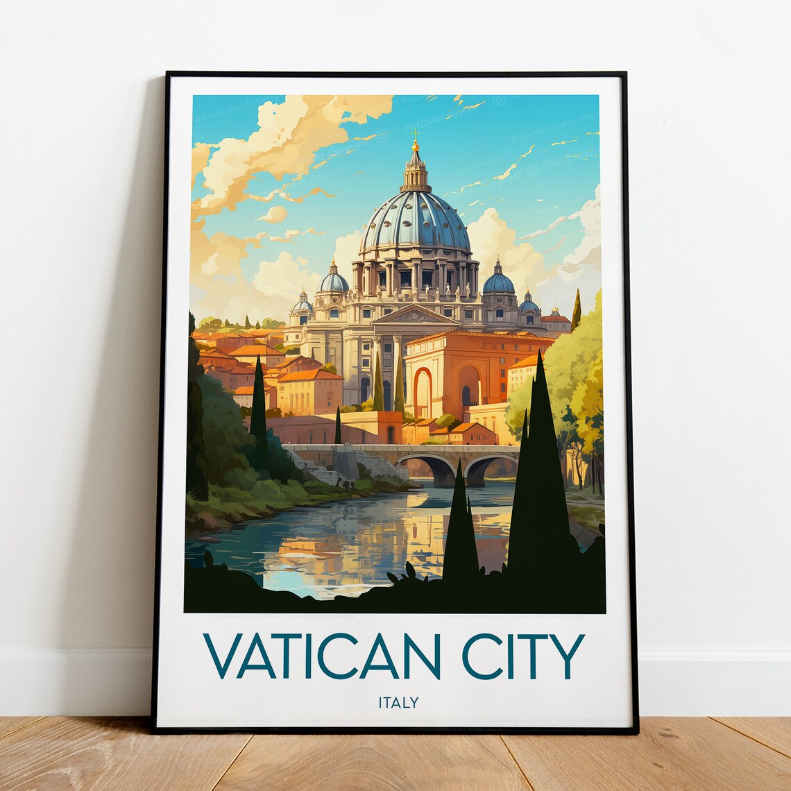 Vatican City St Peter's Basilica Grand Dome Rome Italy Poster