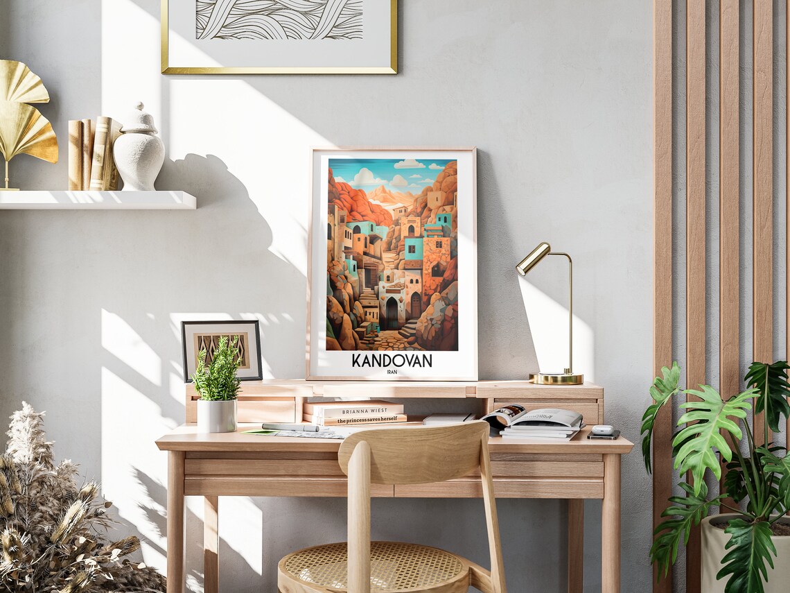 Kandovan Iran Cave Dwellings Rocky Village Ancient Travel Poster - Image 3