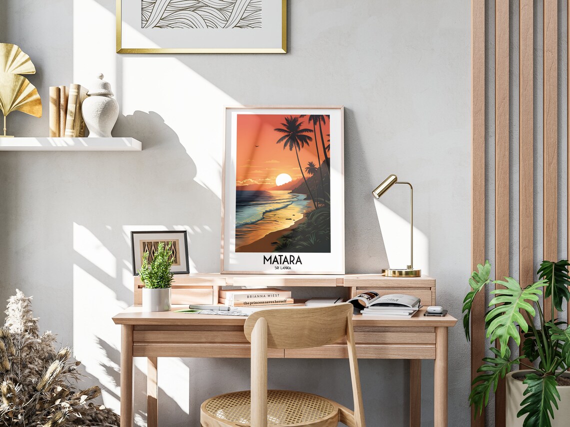 Matara Travel Poster, Sri Lanka Home Decor - Image 3