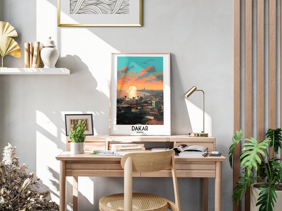 Dakar Travel Poster, Senegal Home Decor Art - Image 3