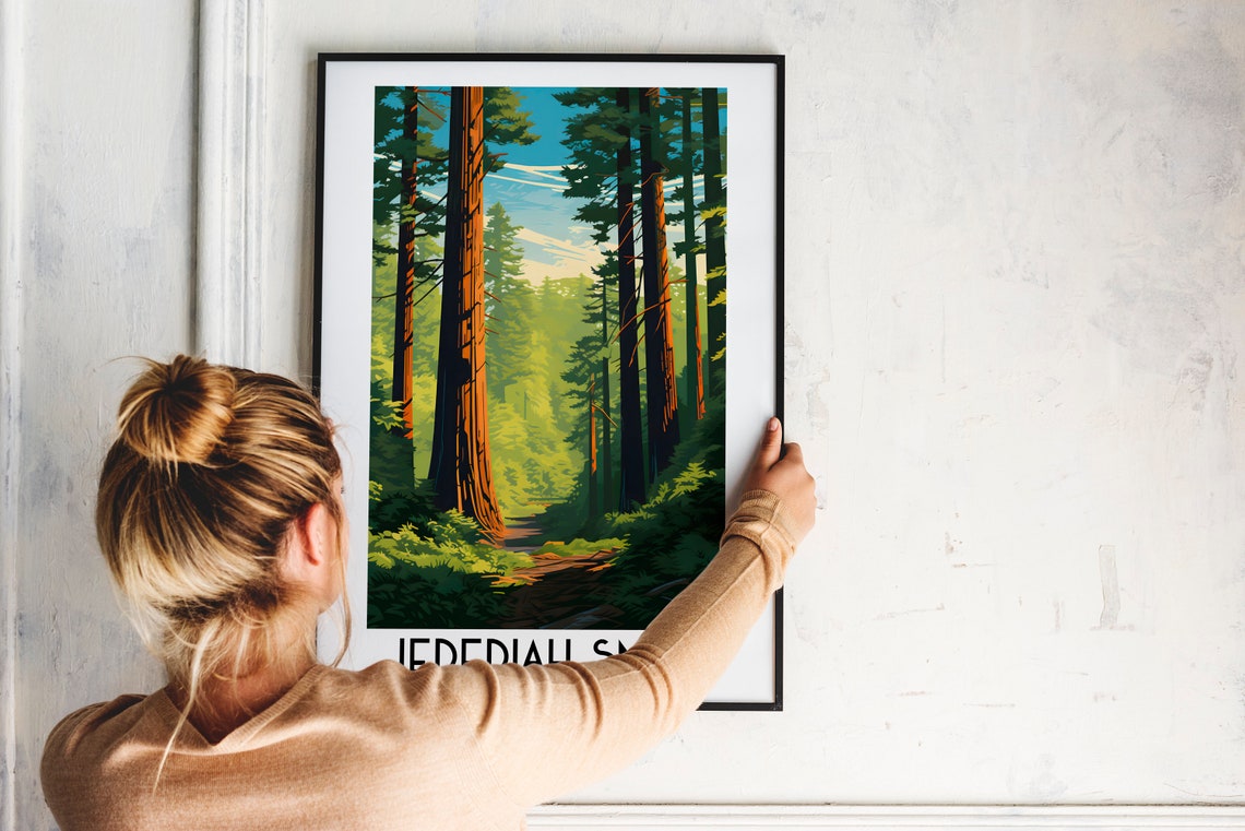 Jedediah Smith Redwoods State Park Giant Forest Trail Poster - Image 2