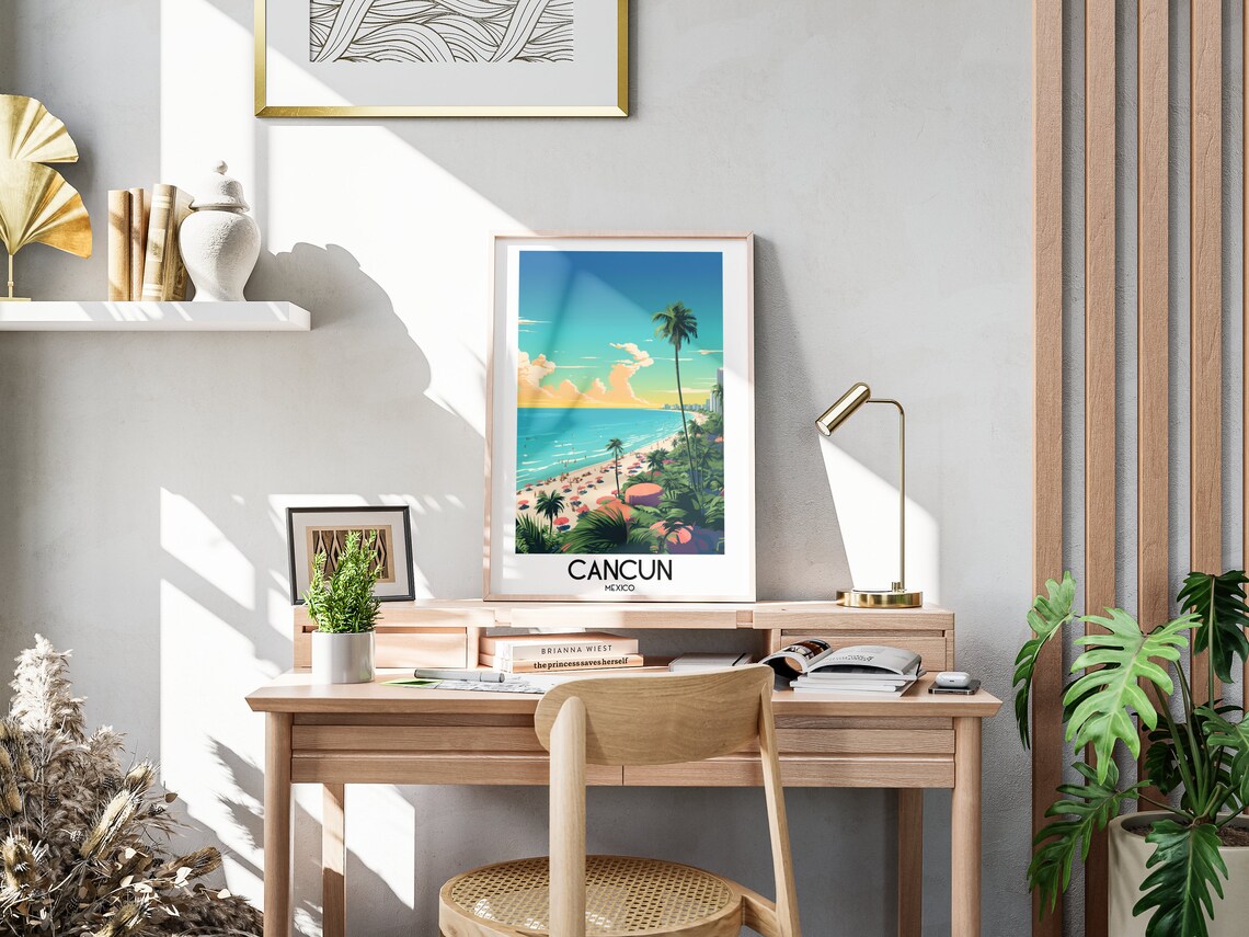 Cancun Travel Poster, Mexico Home Decor Print - Image 3