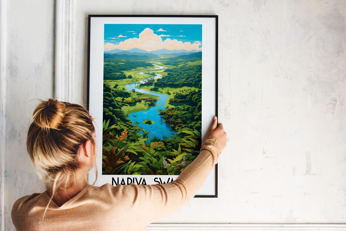 Nariva Swamp Trinidad Tobago Wetland Rainforest River Travel Poster - Image 2