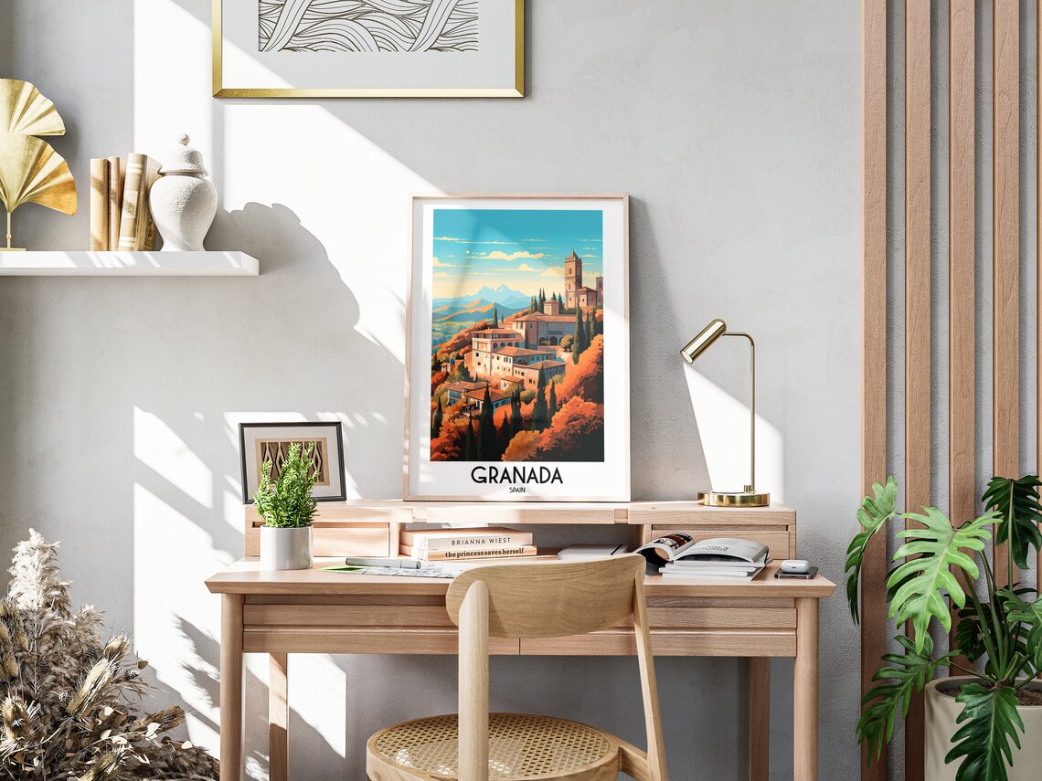 Granada Travel Poster, Spain Andalusia Wall Art - Image 3