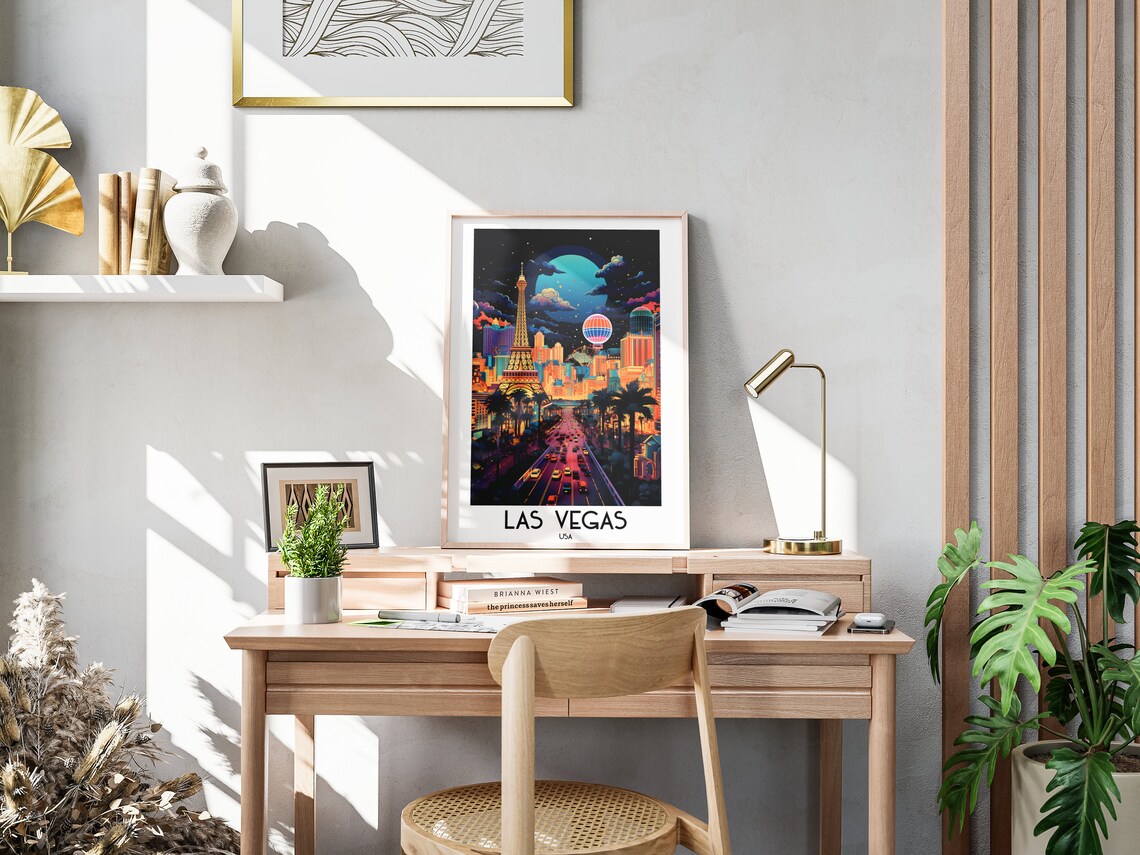 Las Vegas Travel Poster, North America Home Decor - Image 3
