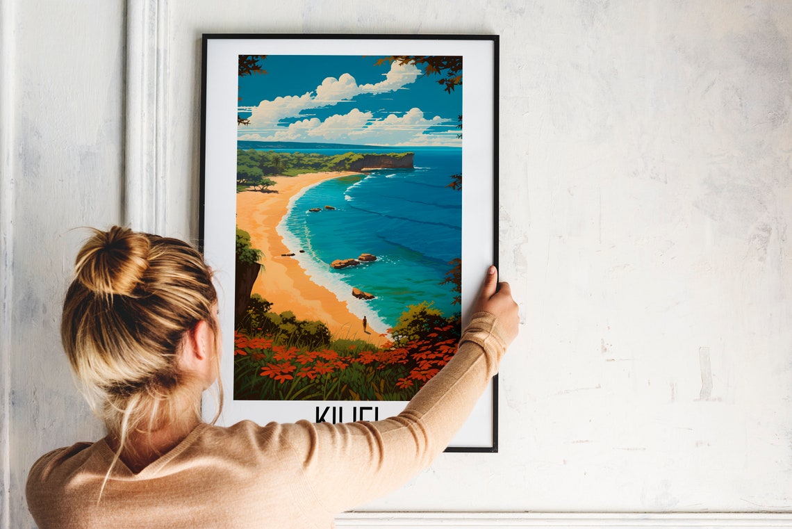 Kilifi Kenya Tropical Beach Cliffs Turquoise Bay Coastal Travel Poster - Image 2