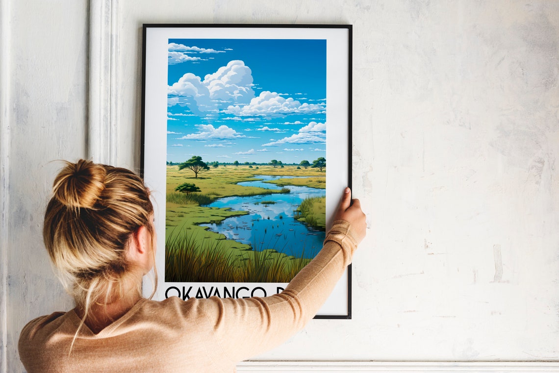 Okavango Delta Botswana Wetlands Safari Plains Scenery Poster - Image 2