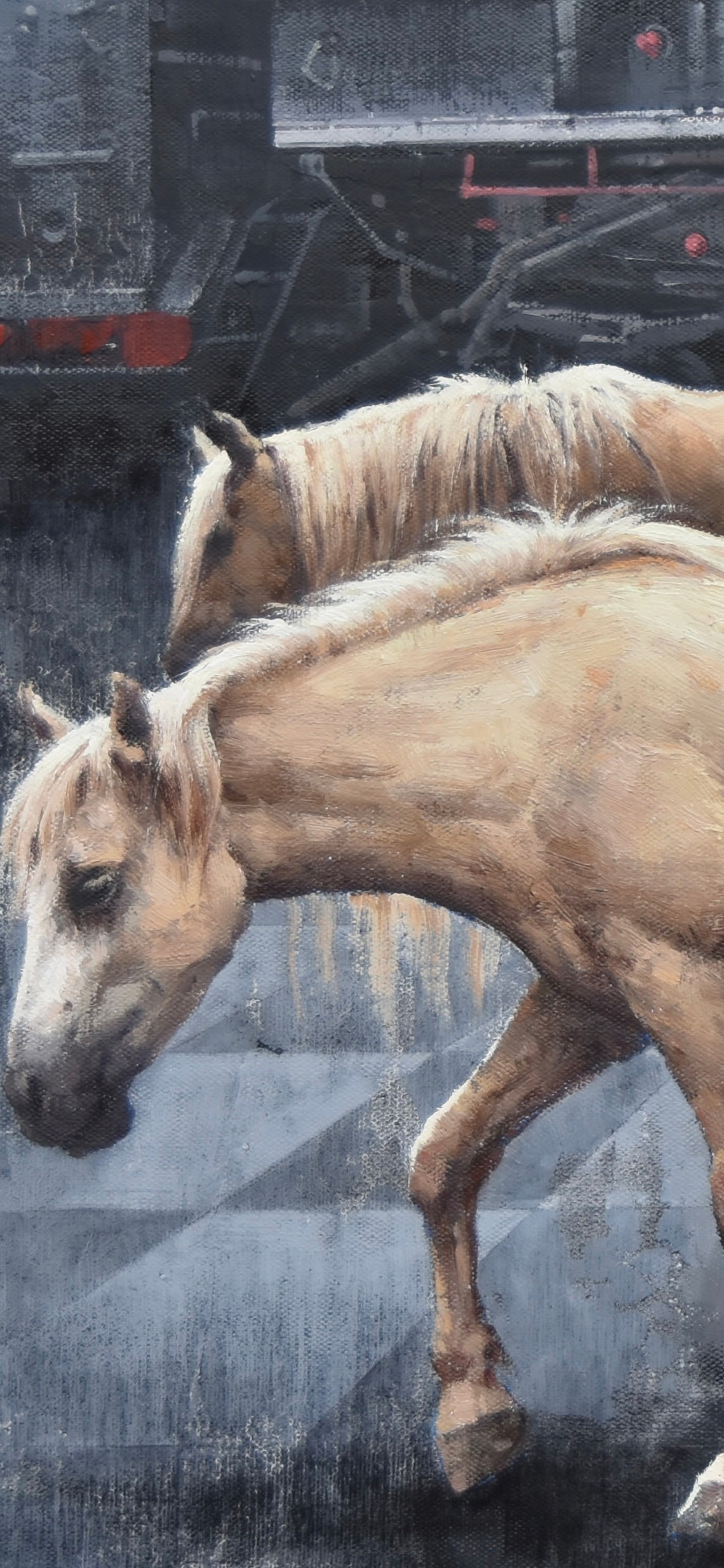 Oil Painting Original Contemporary Art Horse Painting Wall Art Oil On Horse Home Decoration Personality Gift - Image 3
