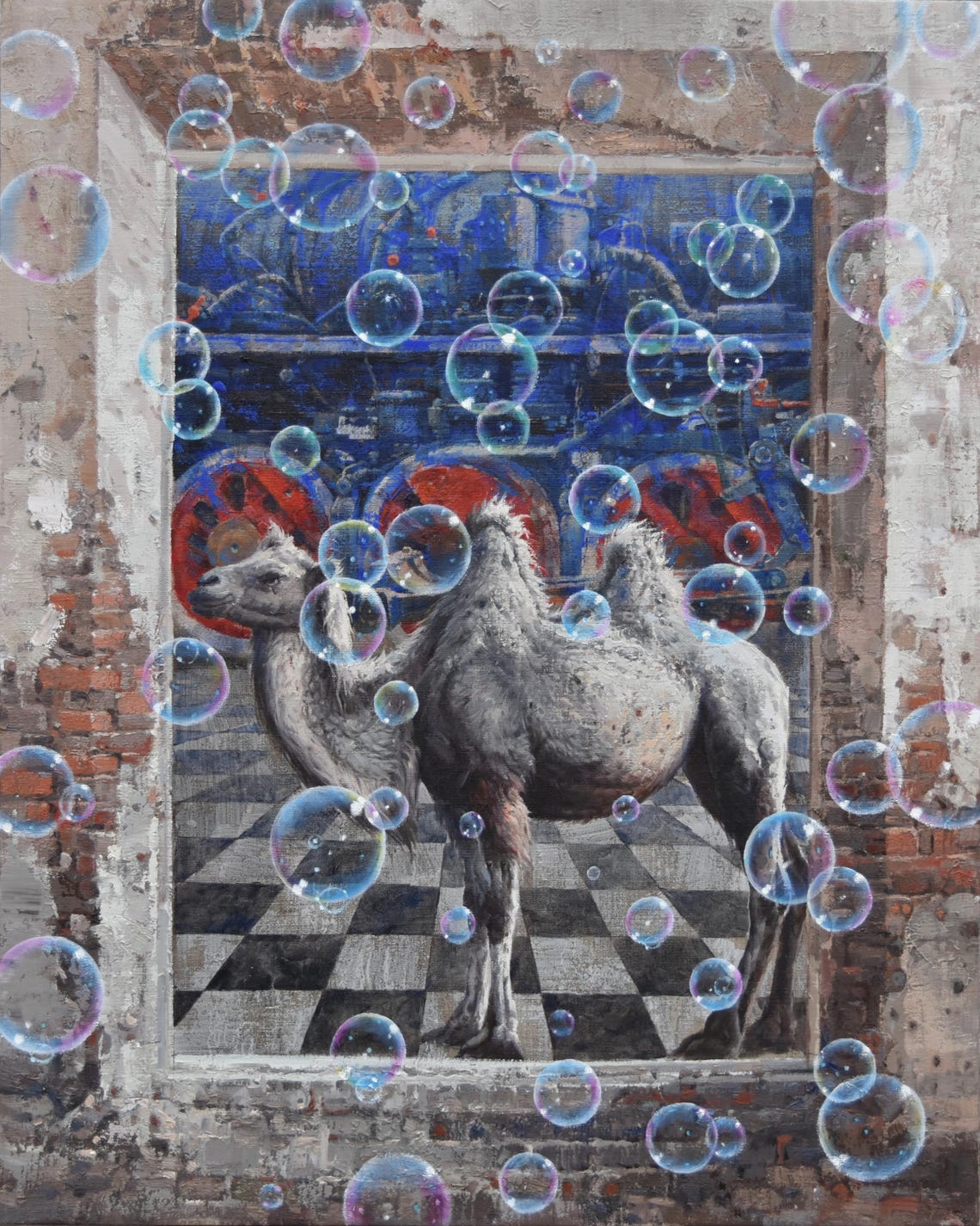 Original Oil Painting Contemporary Art Oil Painting Wall Art Modern Art Decoration Home Decoration Camel Painting - Image 5
