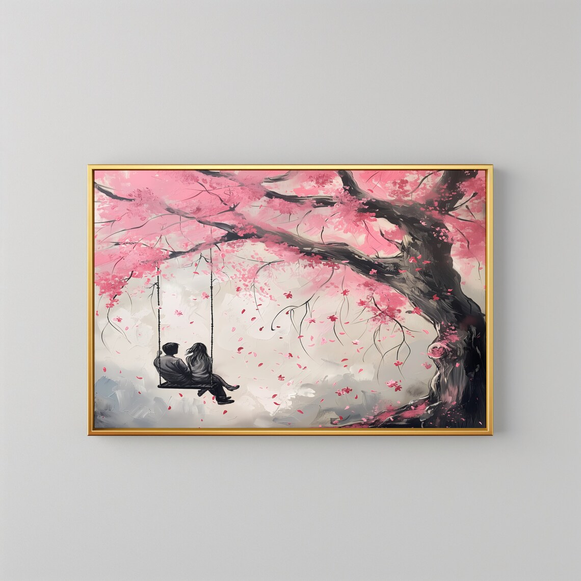 Valentine's Day Romantic Painting, Home Decor - Image 2