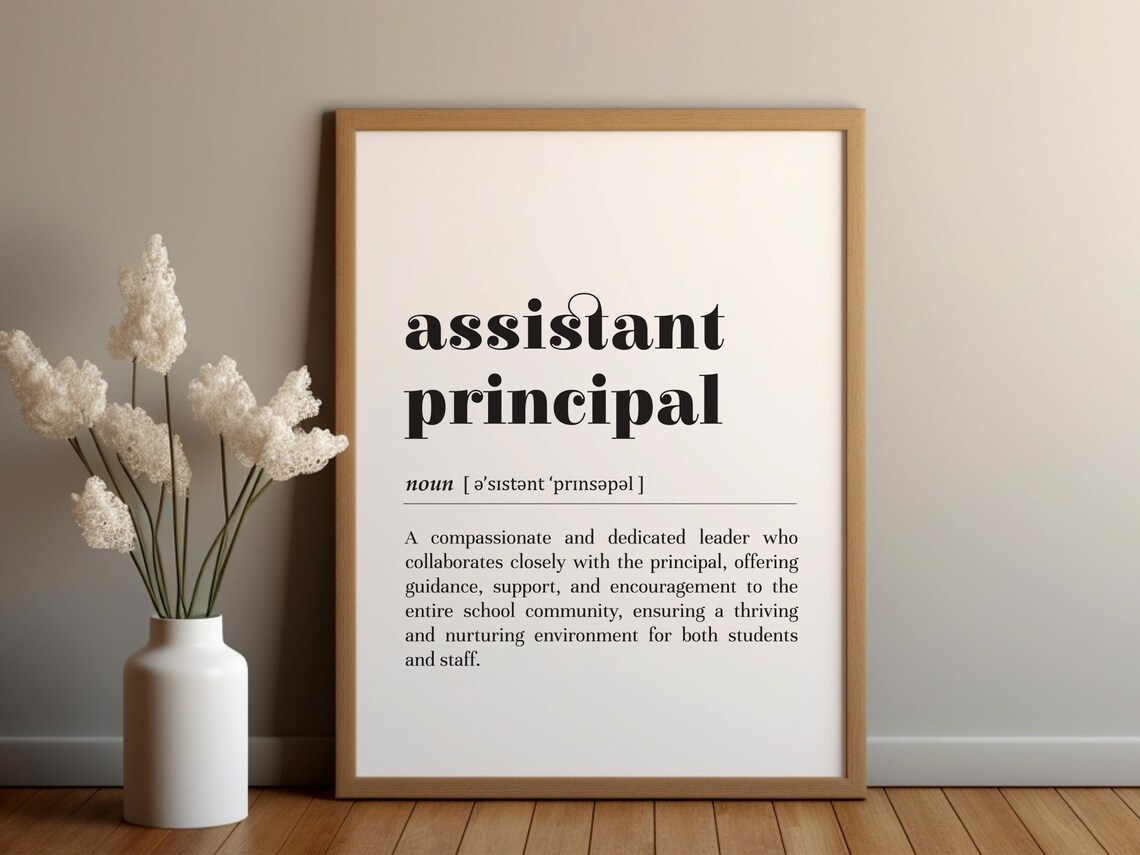Assistant Principal Definition Teacher Appreciation Art Print