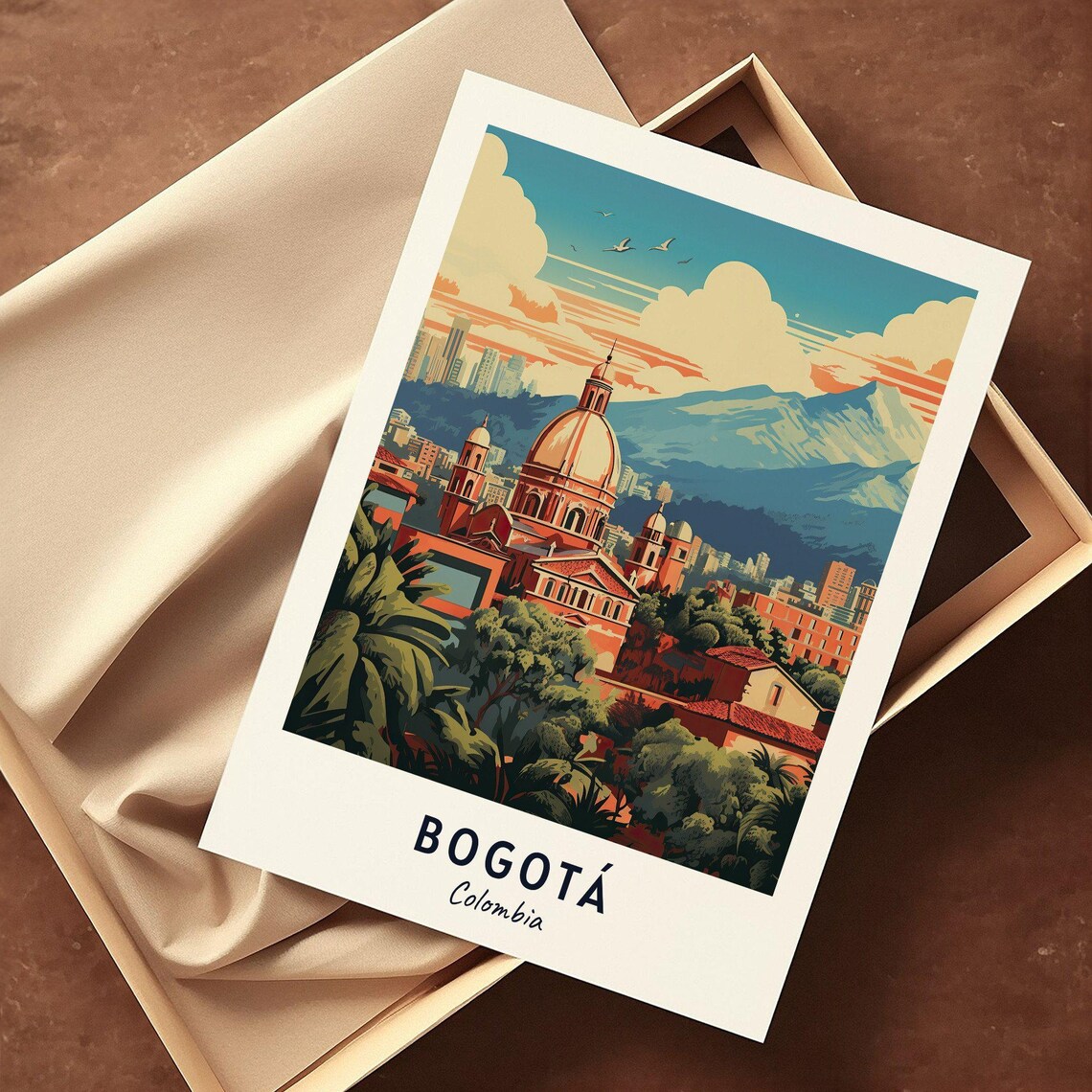 Bogot Travel Print Wall Art Bogot Colombia City Print Bogot Travel Gift Bogot City Poster Travel Gift - Image 3