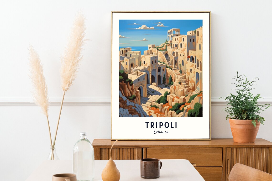 Tripoli Lebanon Travel Poster, City View - Image 2