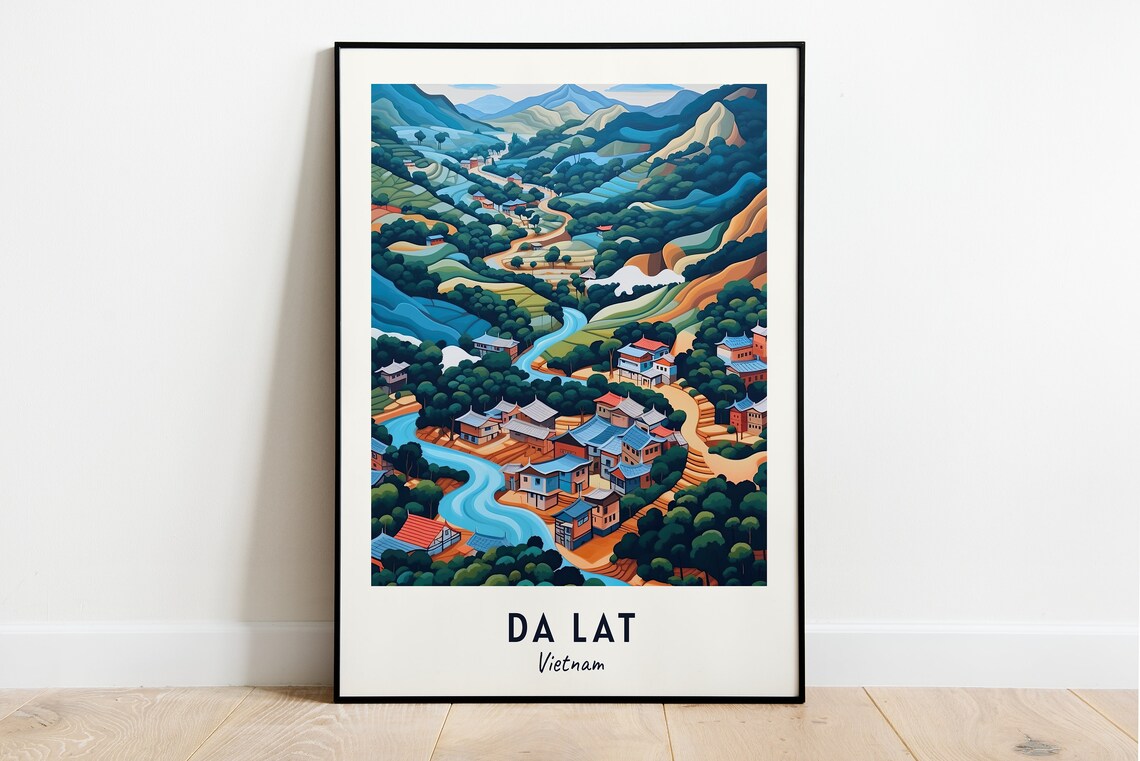 Valley Of Love, Da Lat Vietnam Travel Poster