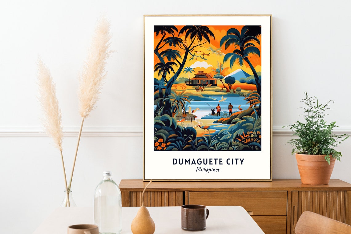 Apo Island Travel Print Wall Art Dumaguete City Philippines City Print Apo Island Travel Gift Apo Island Poster - Image 2
