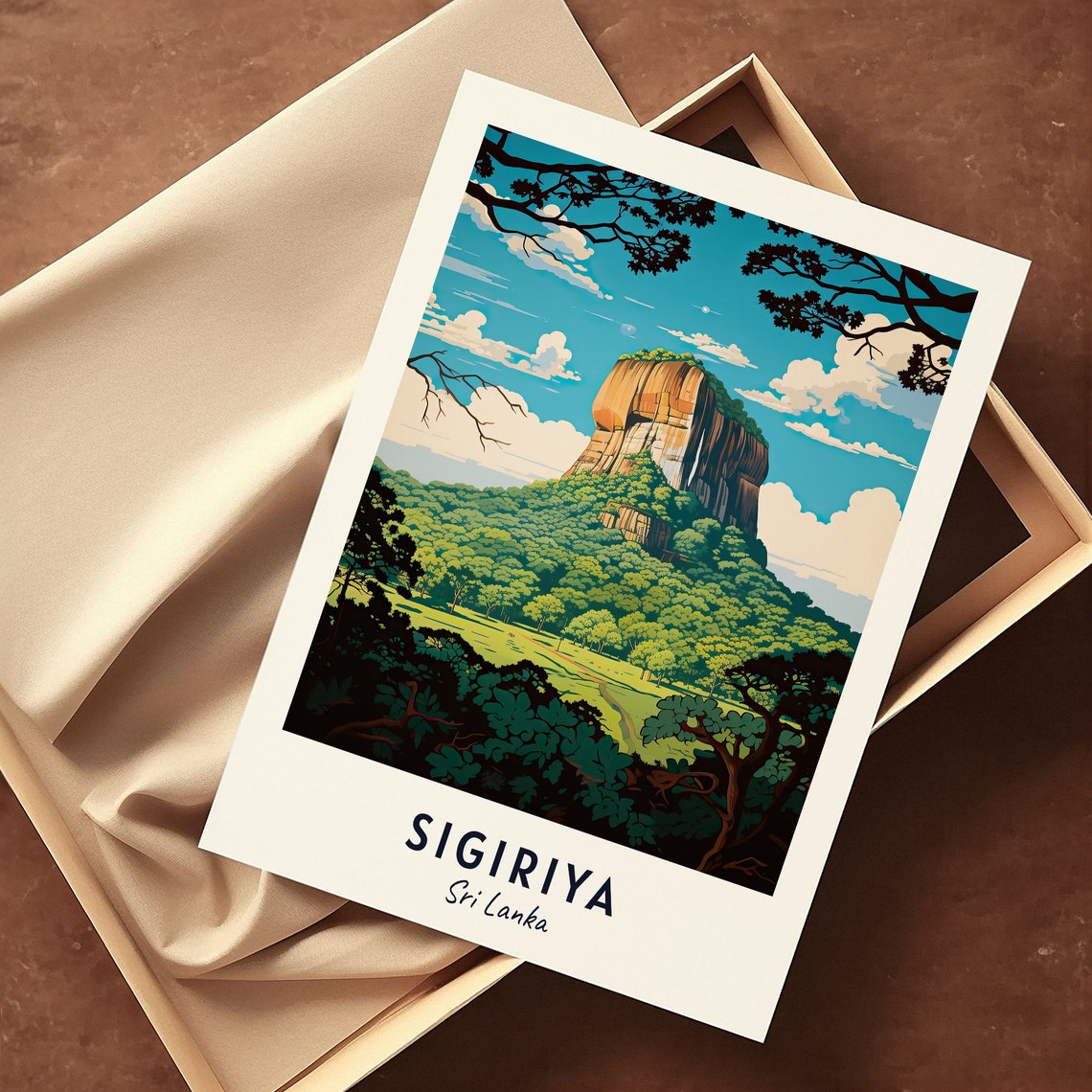 Sigiriya Travel Print Wall Art Sigiriya Sri Lanka City Print Sigiriya Travel Gift Sigiriya City Poster Travel Gift - Image 2