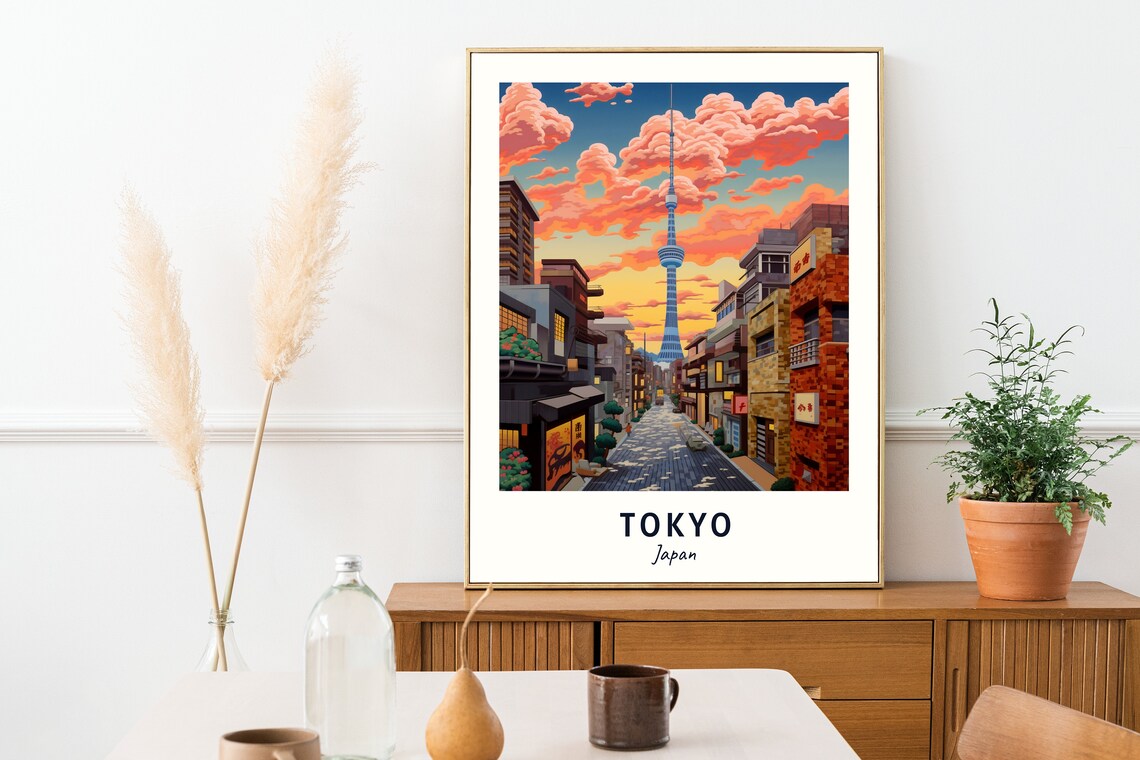 Tokyo Japan Travel Poster, City Travel Gift - Image 2