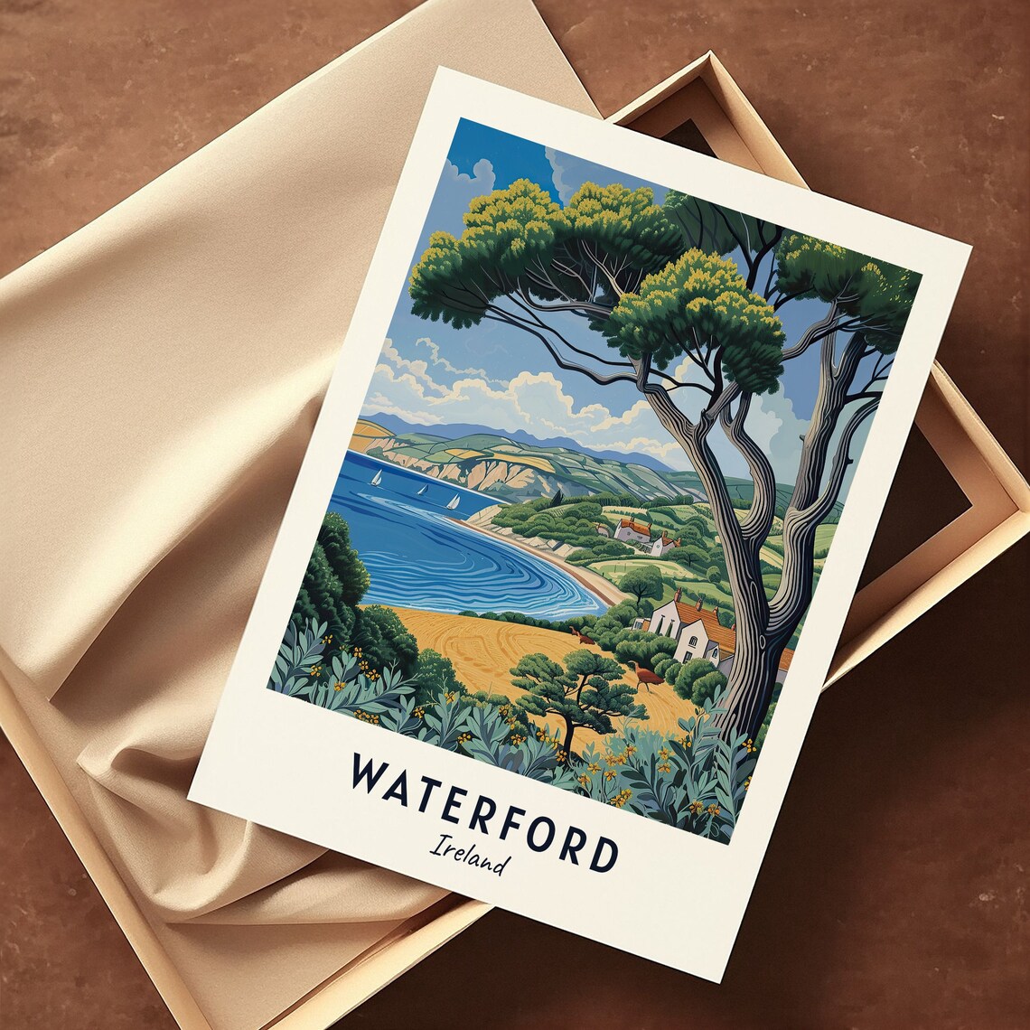 Waterford City Vintage Travel Poster, Ireland - Image 3