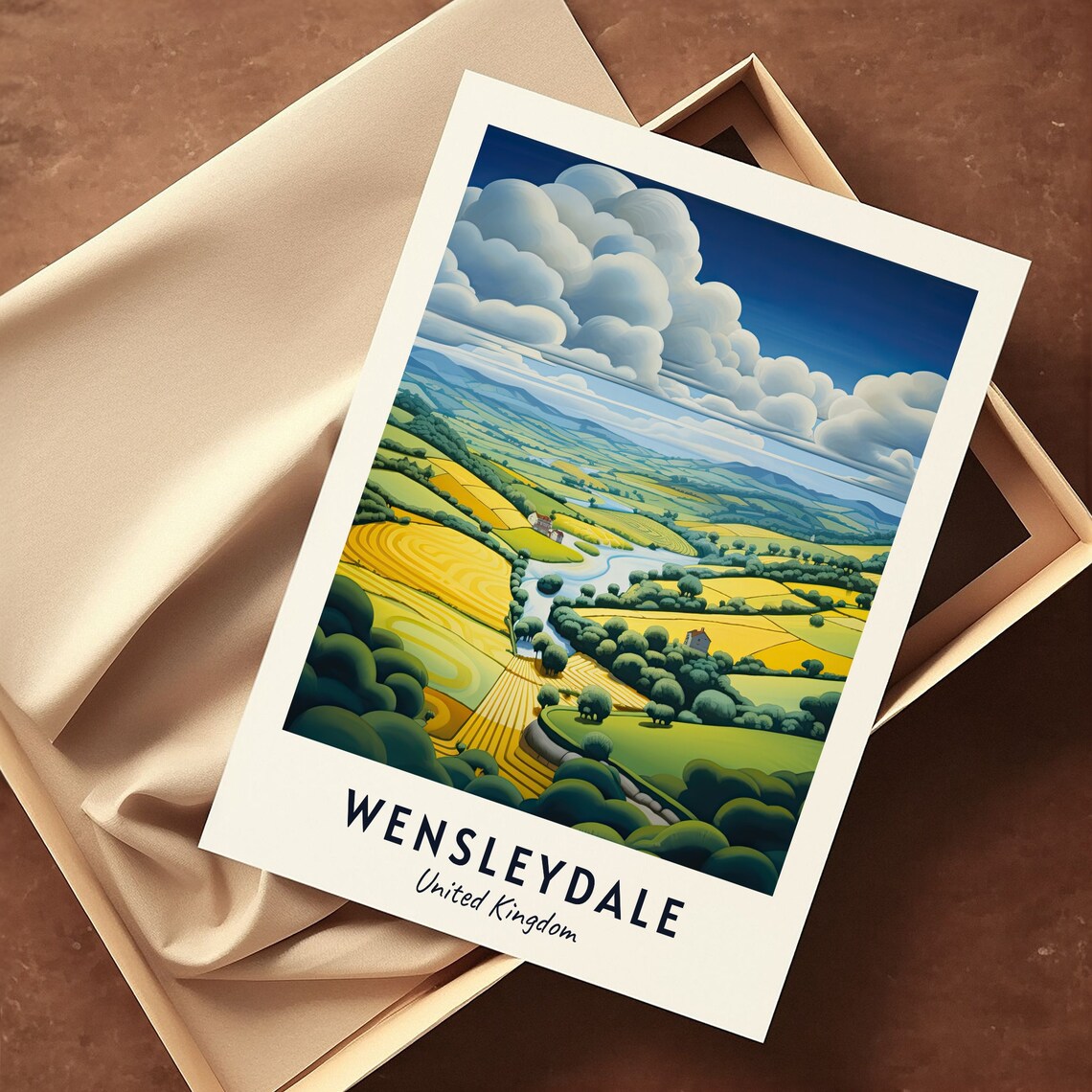 Wensleydale United Kingdom Travel Poster, City Print - Image 3