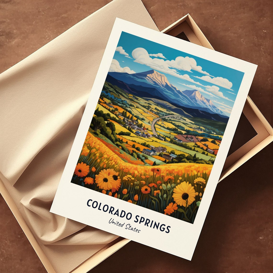Colorado Springs Travel Print Wall Art Colorado Springs United States City Print Colorado Springs Travel Gift - Image 3