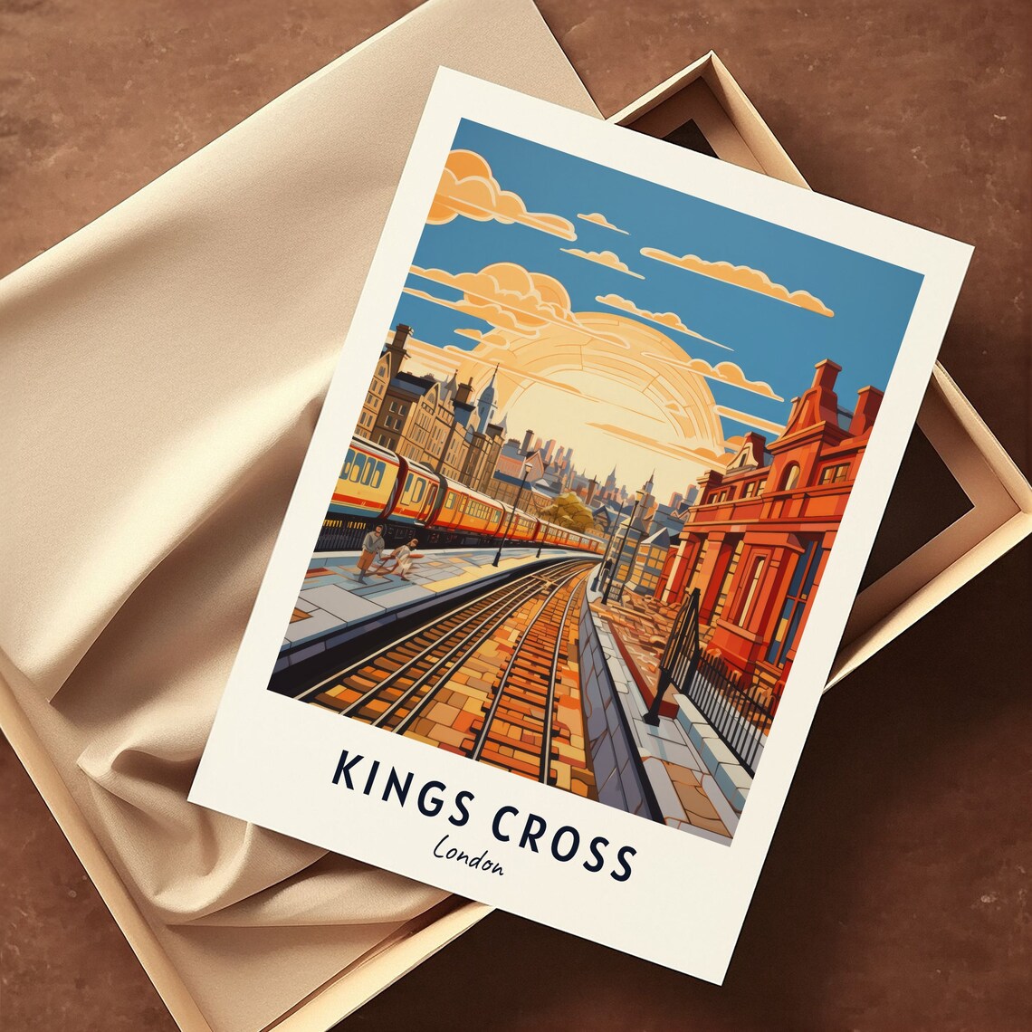 Kings Cross London Travel Poster, City Print - Image 3