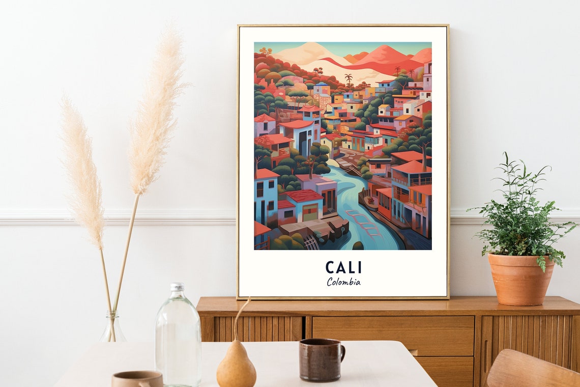 Cali Colombia Travel Gift Poster - Image 2