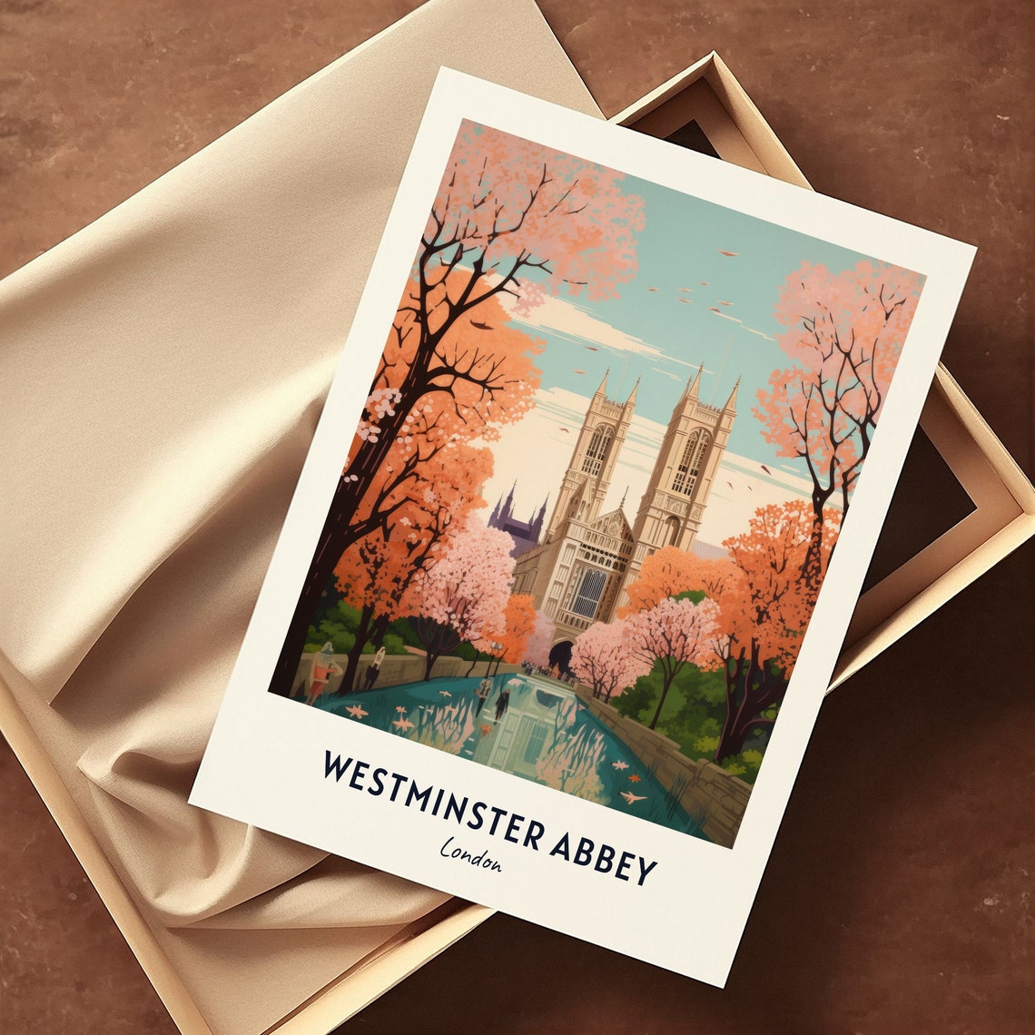 Westminster Abbey London Travel Print Wall Art Westminster Abbey London City Print Westminster Abbey London Travel Gift London Poster - Image 3