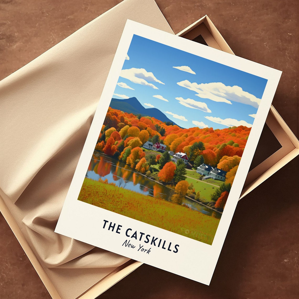 The Catskills Travel Print Wall Art The Catskills New York City Print The Catskills Travel Gift The Catskills City Poster Travel Gift - Image 3