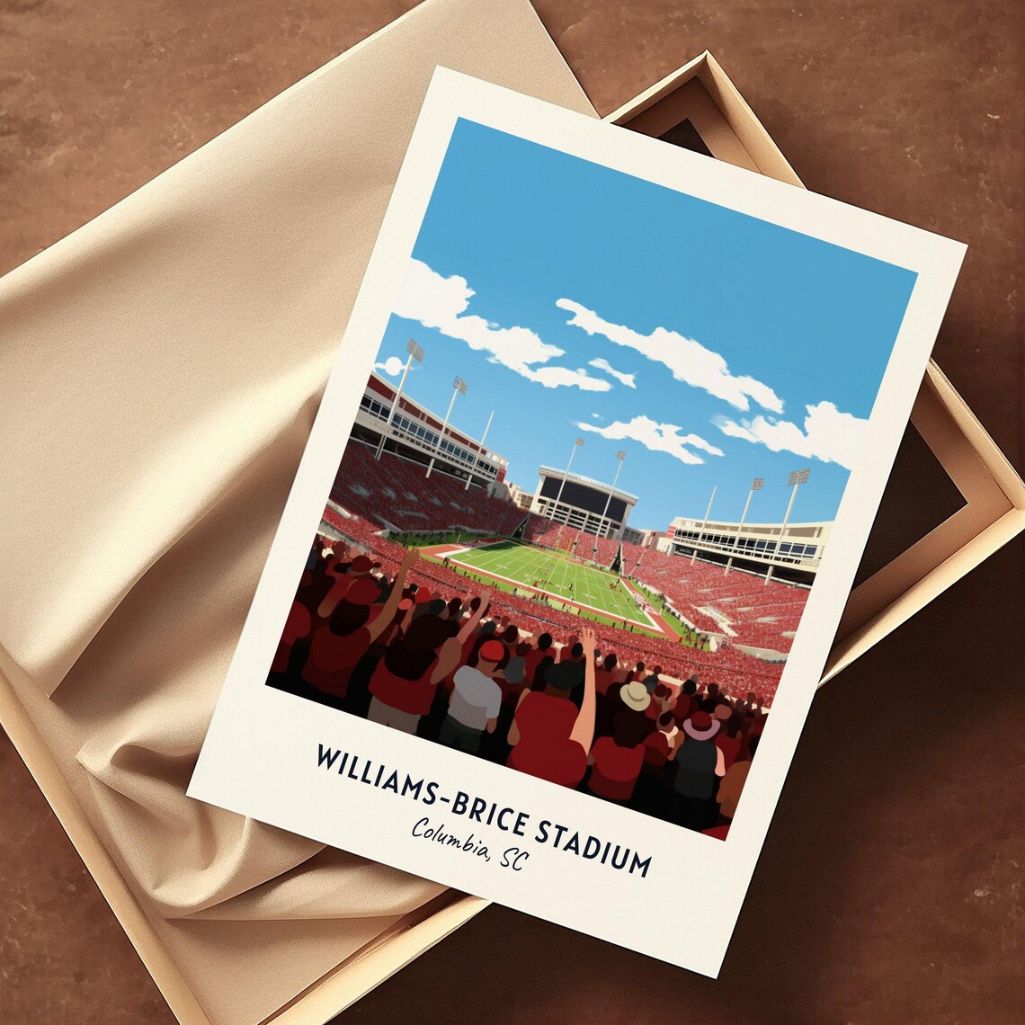 Williams Brice Stadium College Football Art Print - Image 3