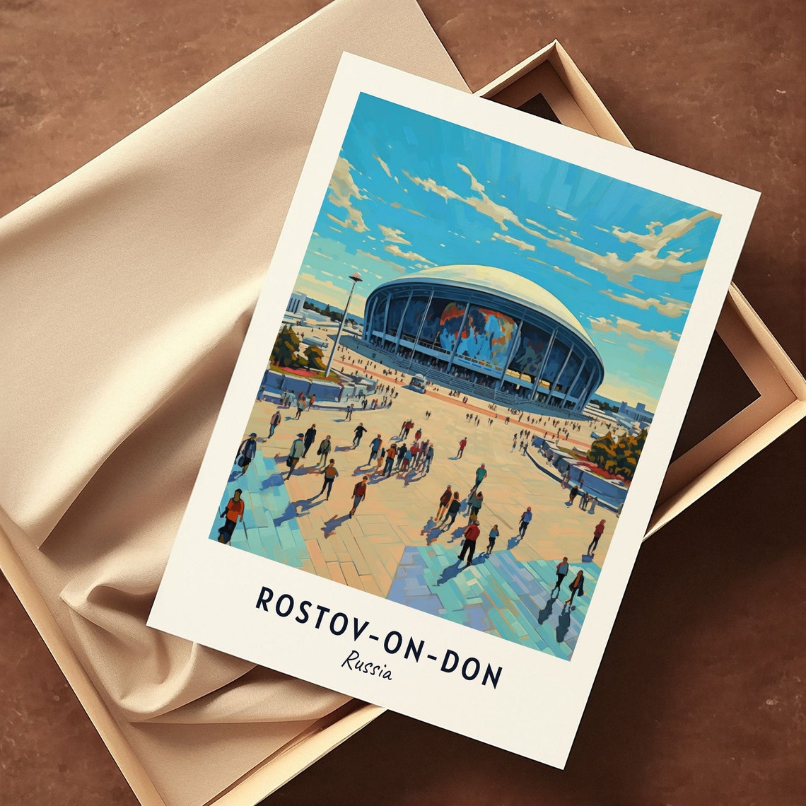 Rostov Arena Stadium and Fan Plaza in Rostov-on-Don Russia Poster - Image 3