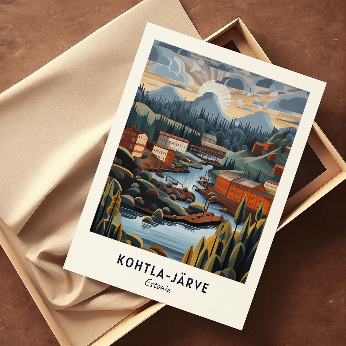 Kohtla Jrve Travel Print Wall Art Kohtla Jrve Estonia City Print Kohtla Jrve Travel Gift Kohtla Jrve City Poster Travel Gift - Image 3