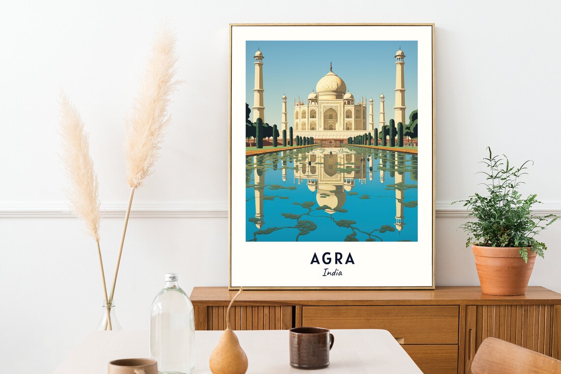 Agra Travel Poster, Agra India City Print - Image 2