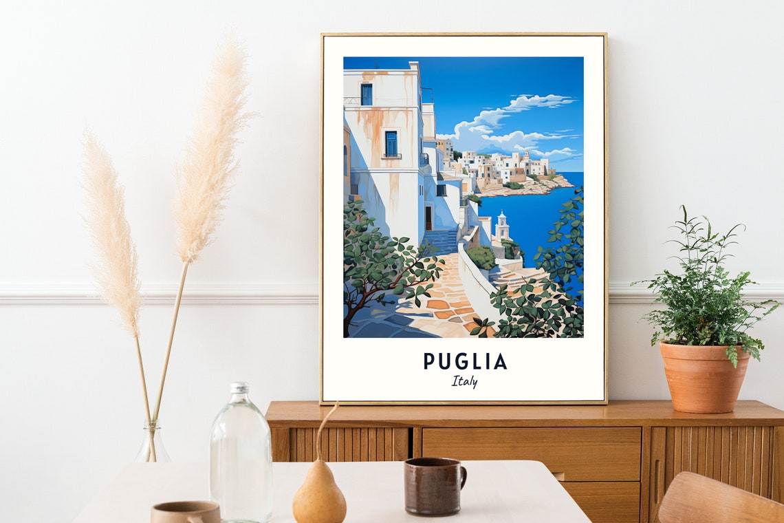 Puglia Travel Poster, Italy Travel Gift - Image 2