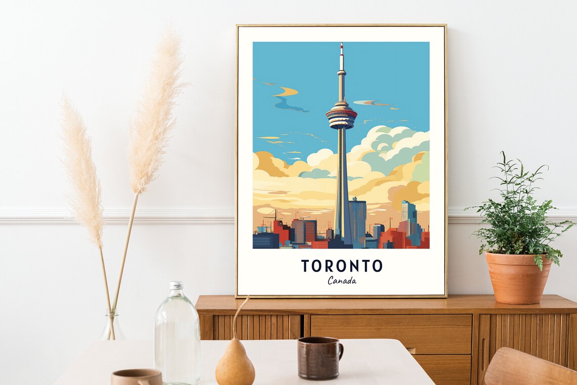 Toronto Travel Poster, Canada City Wall Art - Image 2