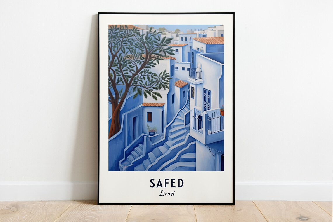 Artists Quarter Travel Poster, Safed Israel City