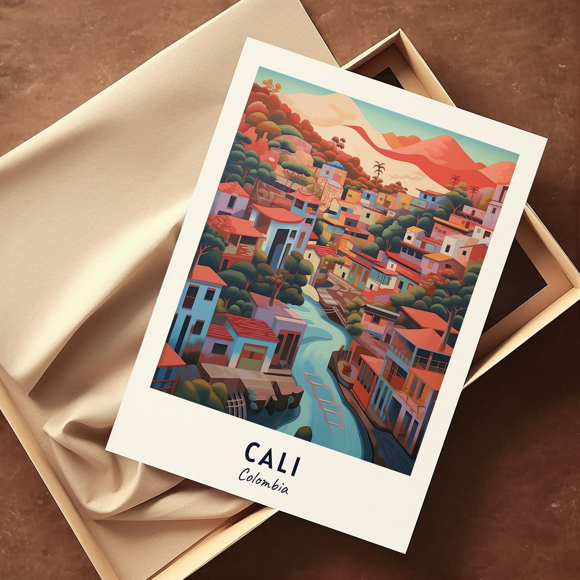 Cali Colombia Travel Gift Poster - Image 3