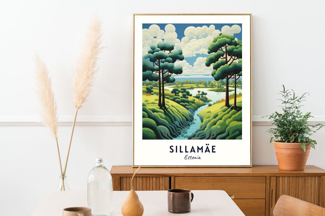 Sillame Travel Print Wall Art Sillame Estonia City Print Sillame Travel Gift Sillame City Poster Travel Gift - Image 2