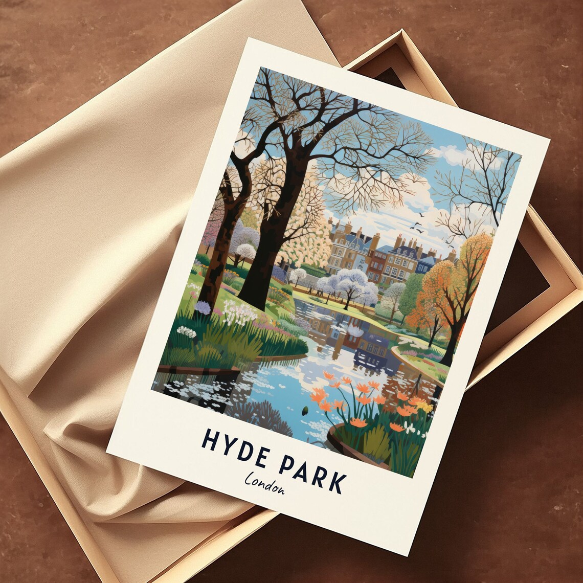 Hyde Park London Travel Poster, City Print - Image 3