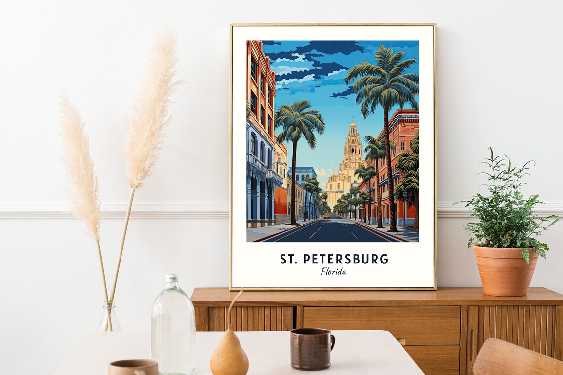 St Petersburg Travel Poster, St Petersburg Florida - Image 2