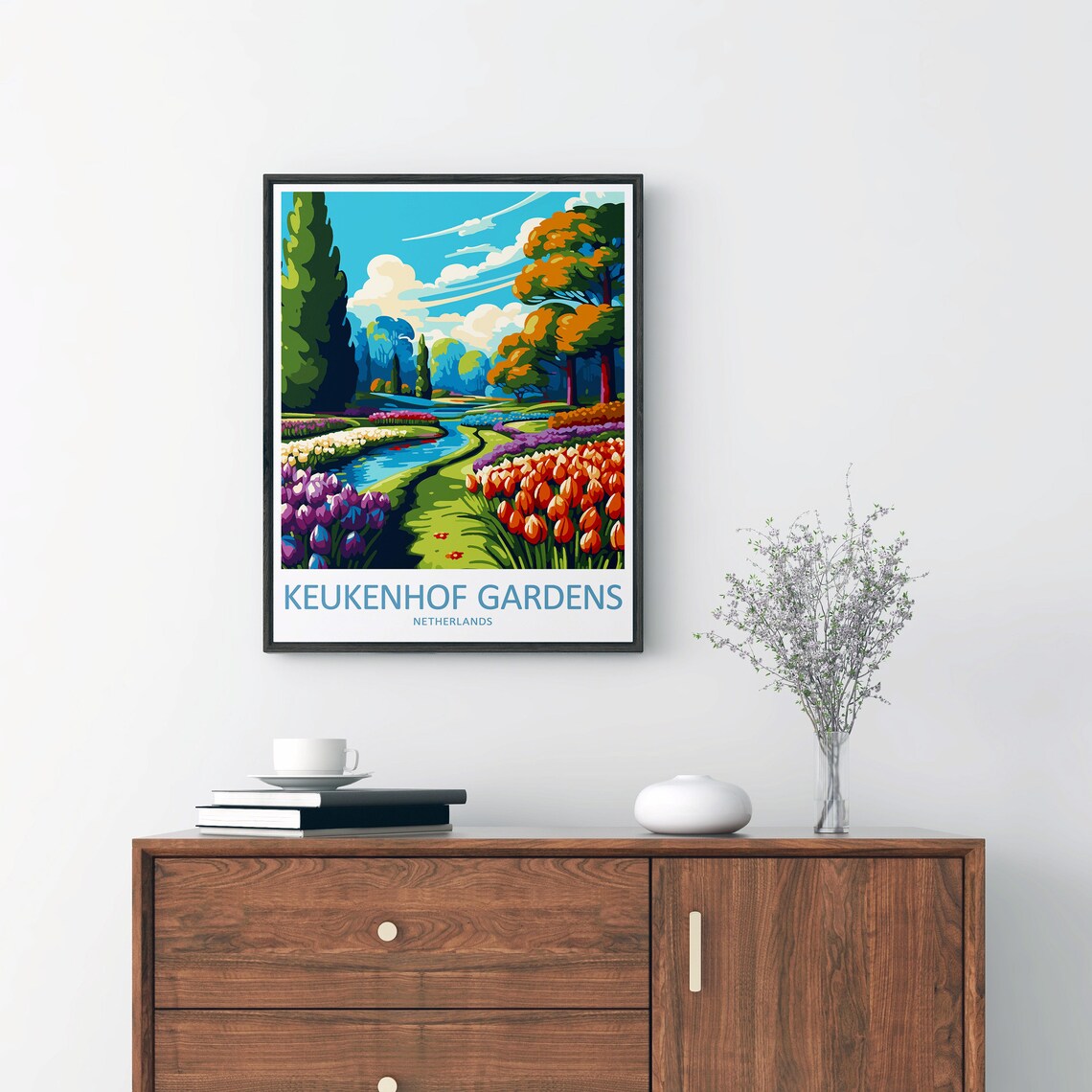 Keukenhof Gardens Travel Poster, Netherlands Gift - Image 2