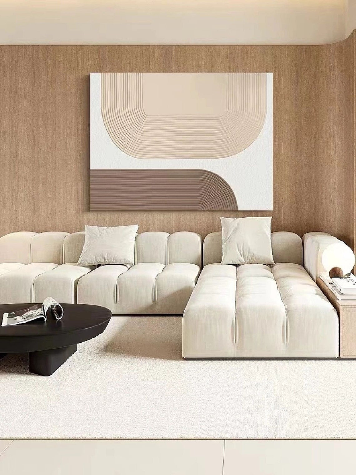 Beige Arch Textured Wall Art Beige Wall Art Wabi Sabi Beige Wall Art Beige Painting Beige Abstract Art Beige Wall Art Beige Minimalist Art - Image 2