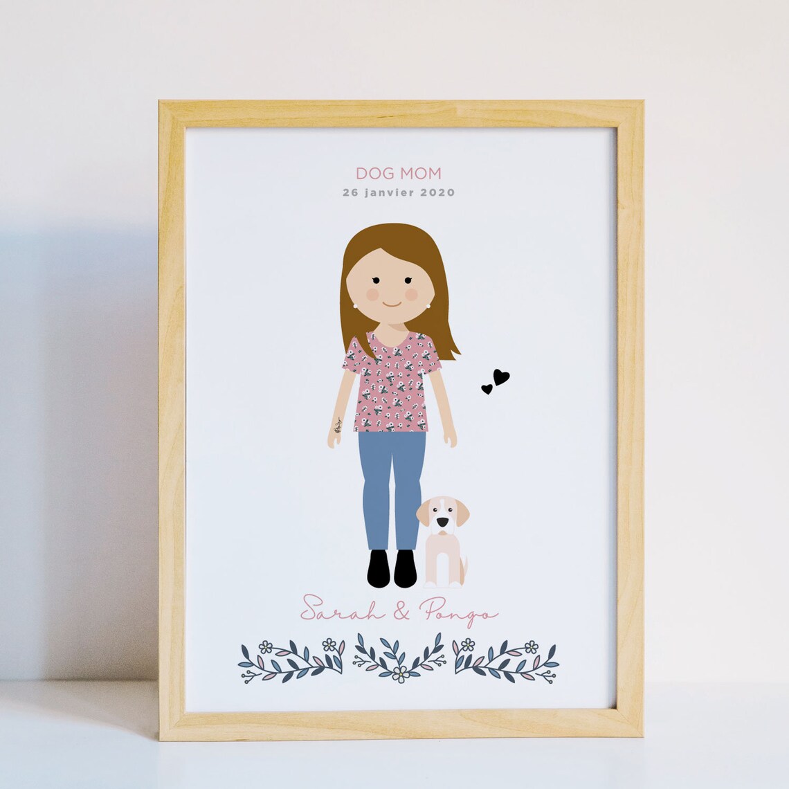 Personalized Notre Nounou a Nous Nanny and Children Portrait Poster - Image 5