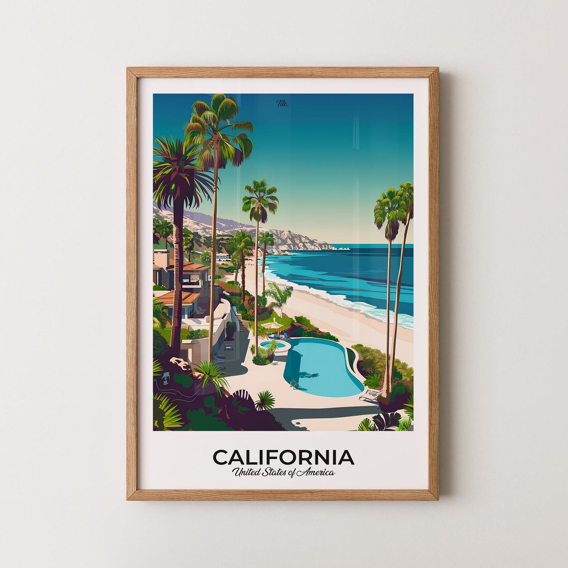 California Poster California Travel Poster California Art Print California Wall Art Usa Poster Gift For Travelers