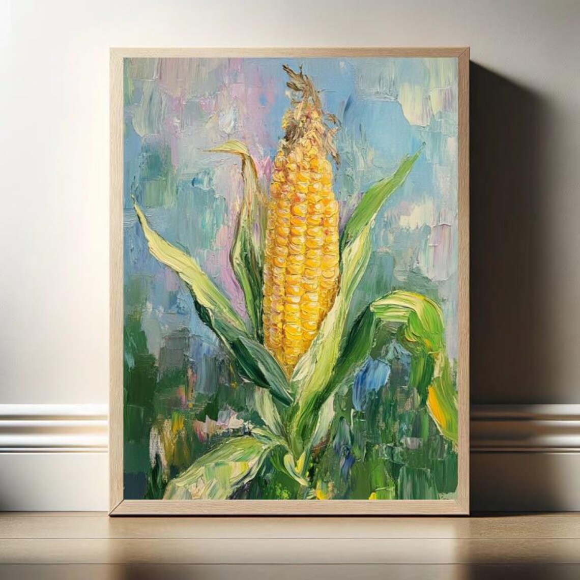 Rustic Corn Wall Art, Country Kitchen Decor