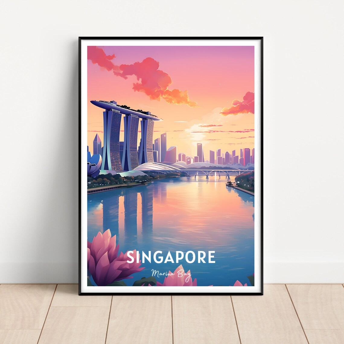 Singapore Wall Art Marina Bay Sands Poster